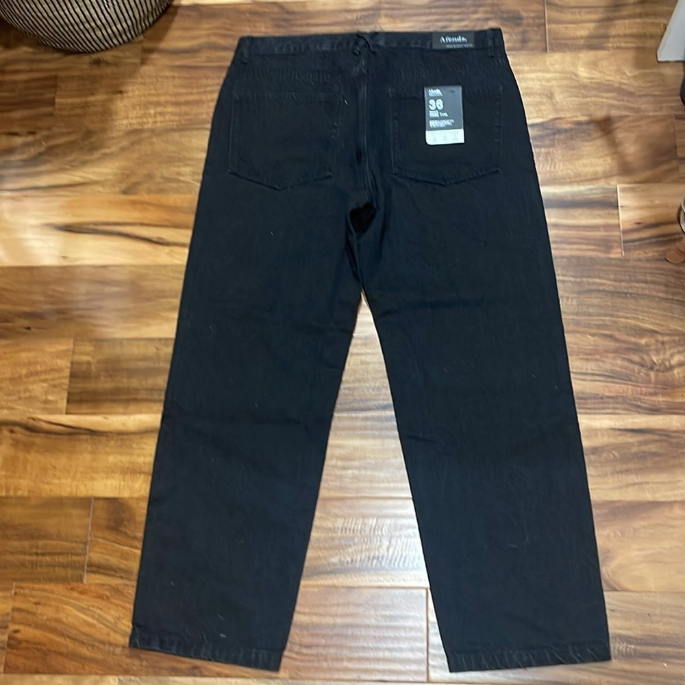 Afends Men's Relaxed Black Jeans size 36 - Picture 8 of 9
